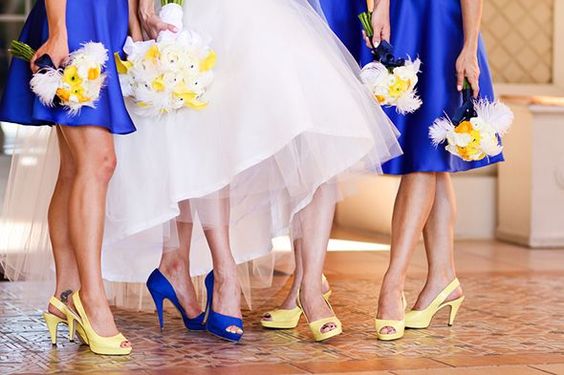 INSPIRAÇÃO: Casamento azul e amarelo | Casar é um barato: 