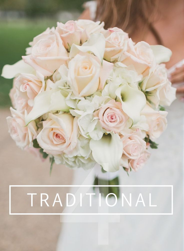 DIY Traditional Wedding Bouquet // Roses, Calla Lilies & Hydrangeas: 